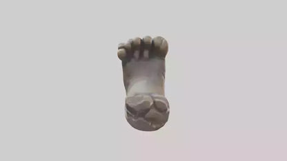 3D model Giants Footprint statue model VR / AR / low-poly