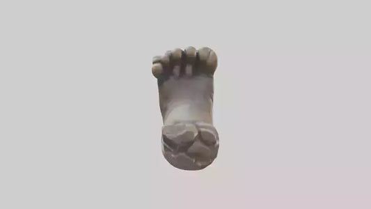 3D model Giants Footprint statue model VR / AR / low-poly
