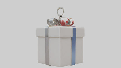 3D model Gift box keychain model VR / AR / low-poly