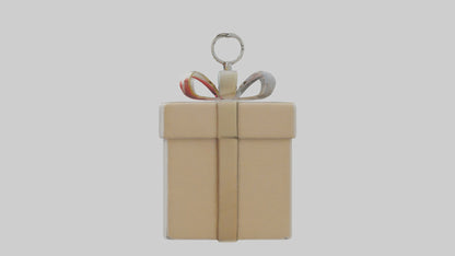 3D model Gift box keychain model VR / AR / low-poly