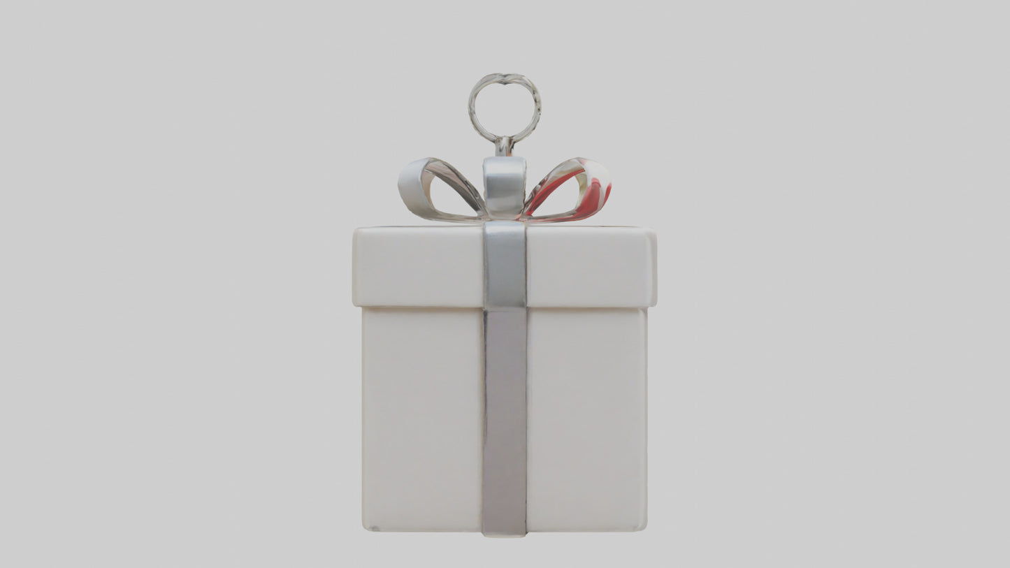 3D model Gift box keychain model VR / AR / low-poly
