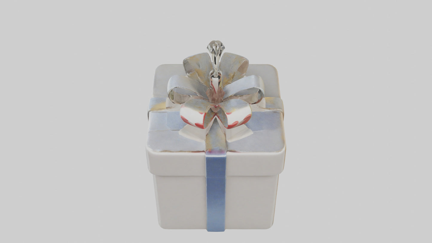3D model Gift box keychain model VR / AR / low-poly