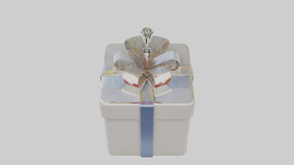 3D model Gift box keychain model VR / AR / low-poly