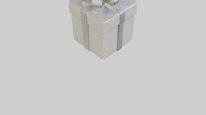 3D model Gift box keychain model VR / AR / low-poly