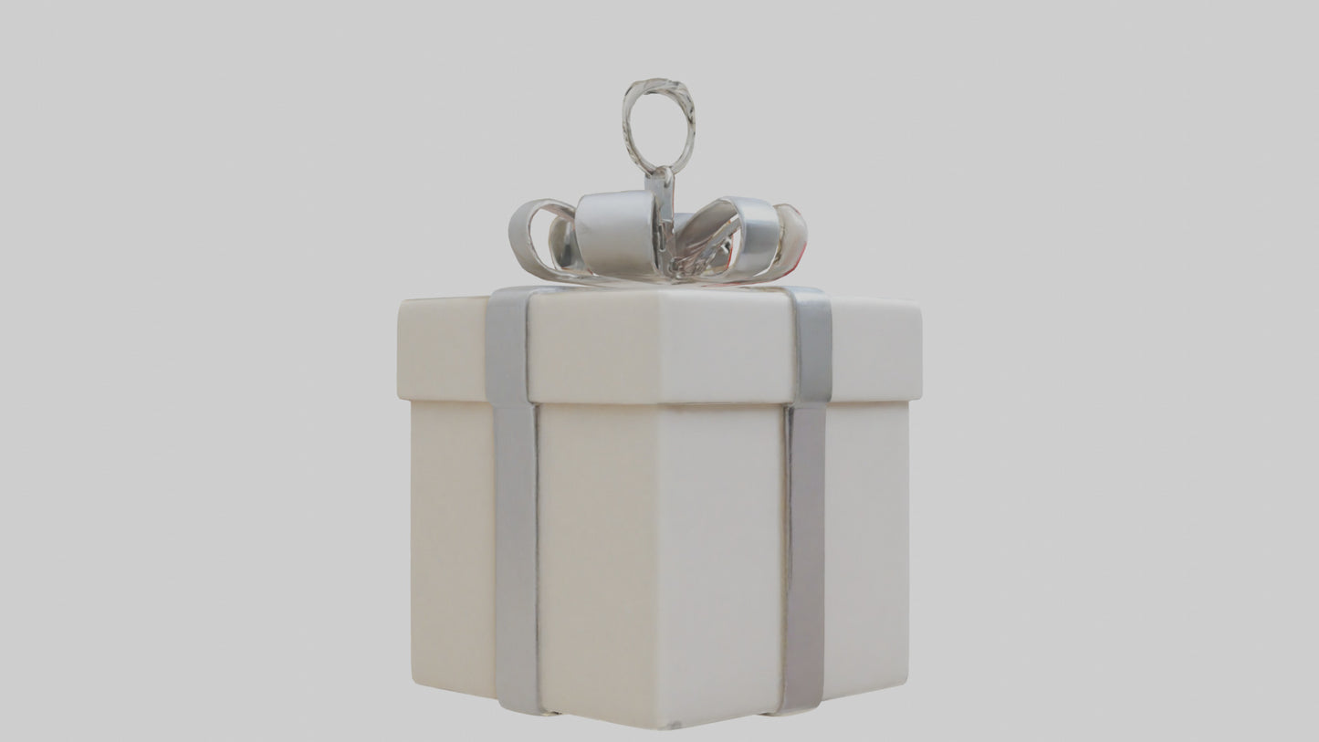 3D model Gift box keychain model VR / AR / low-poly