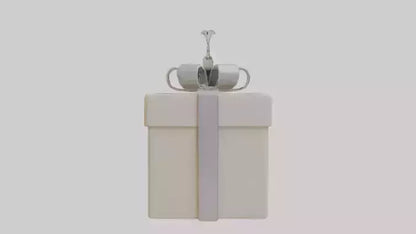 3D model Gift box keychain model VR / AR / low-poly