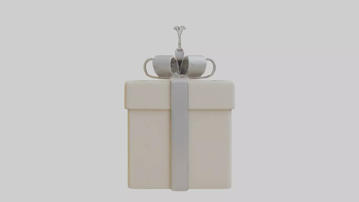 3D model Gift box keychain model VR / AR / low-poly