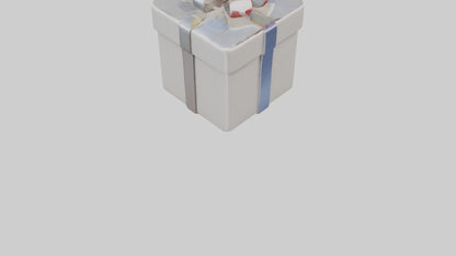 3D model Gift box keychain model VR / AR / low-poly