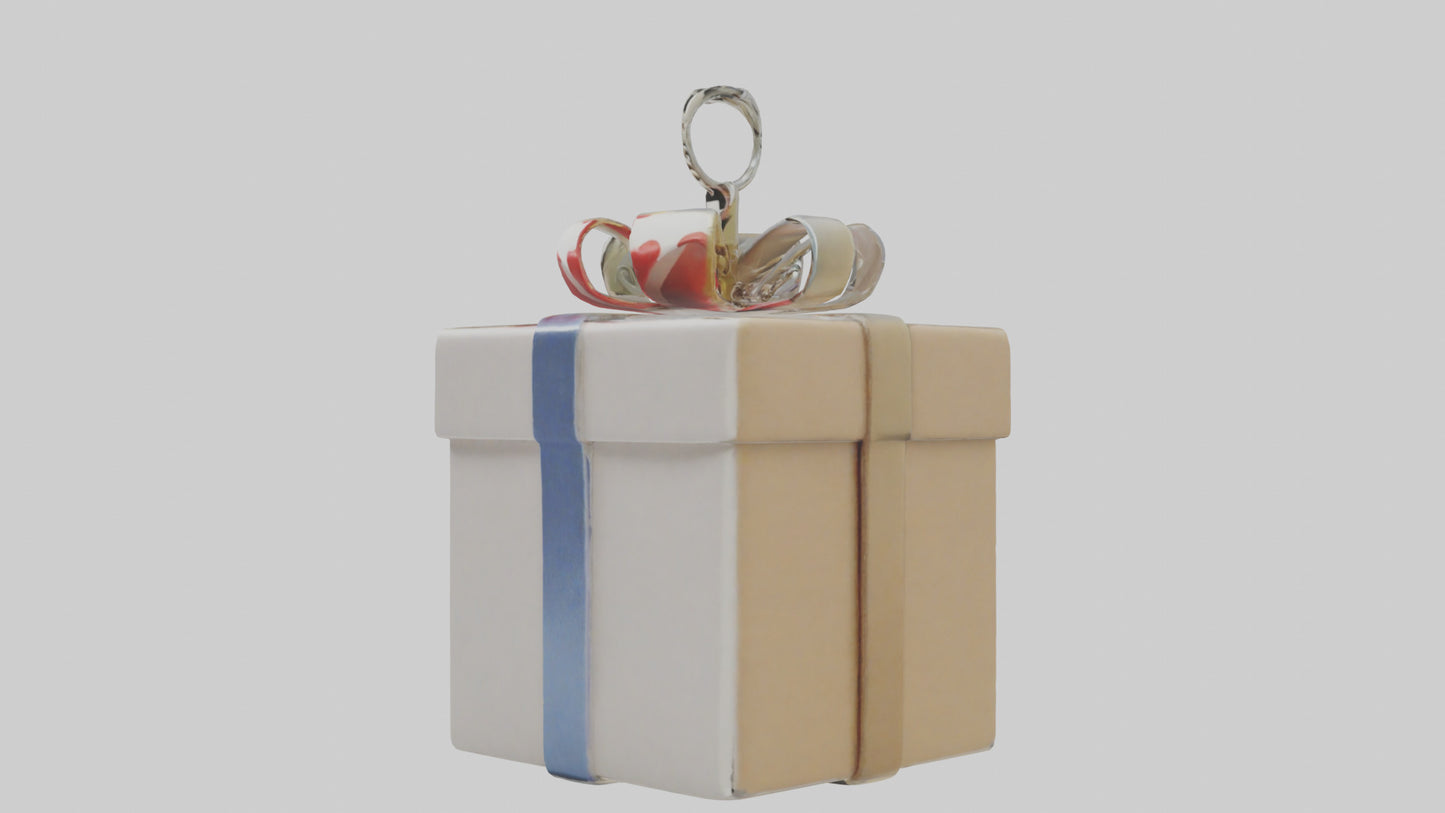 3D model Gift box keychain model VR / AR / low-poly