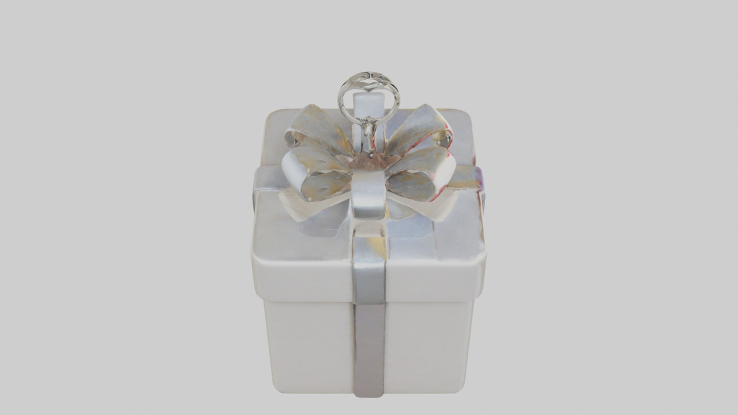 3D model Gift box keychain model VR / AR / low-poly