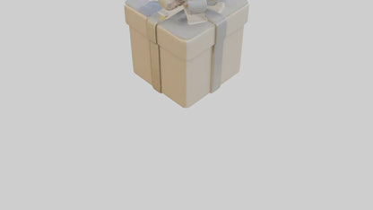 3D model Gift box keychain model VR / AR / low-poly
