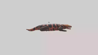 3D model Gila Monster sunning model VR / AR / low-poly