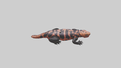 3D model Gila Monster sunning model VR / AR / low-poly