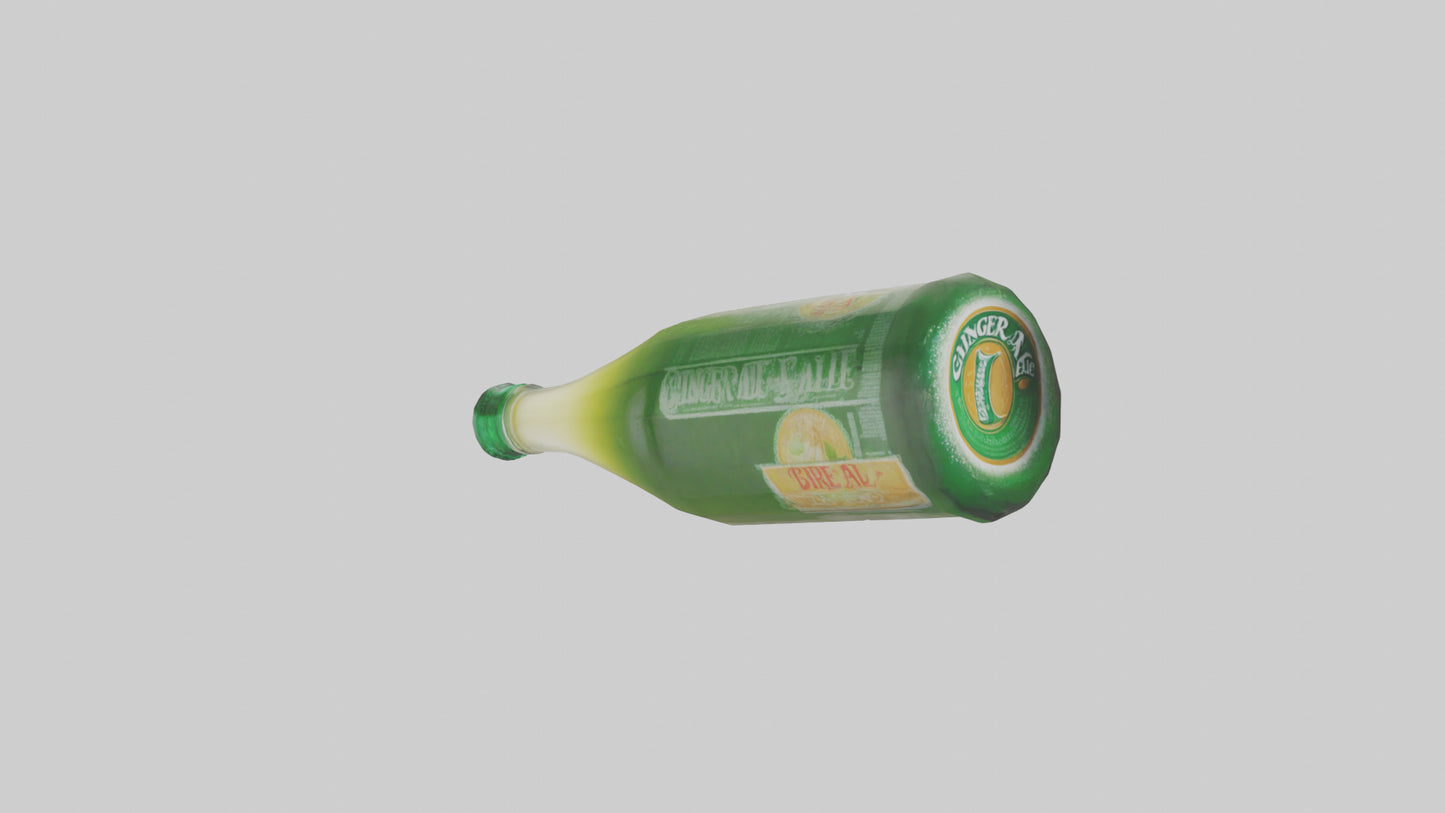 3D model Ginger ale model VR / AR / low-poly