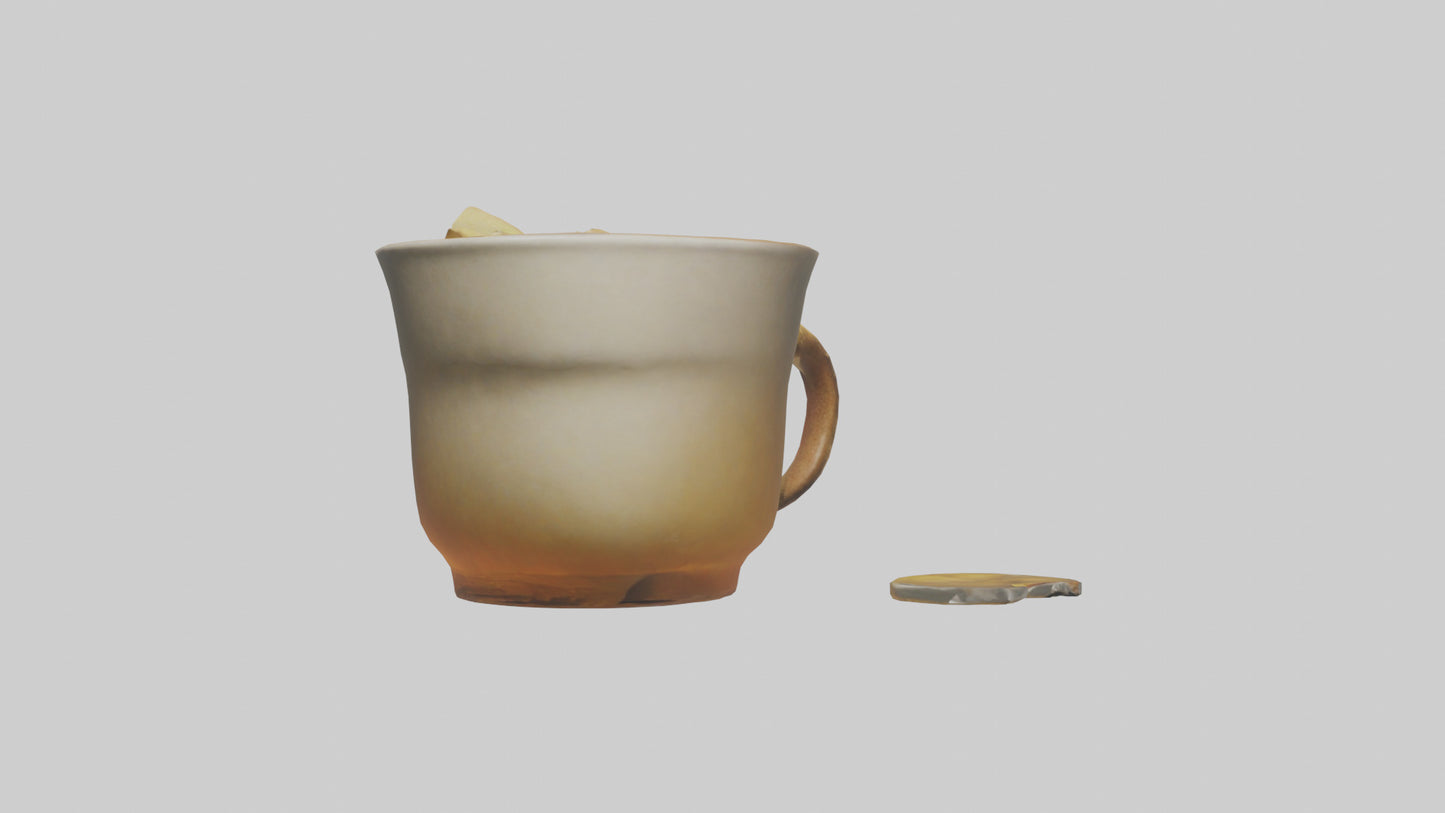 Ginger tea model VR / AR / low-poly