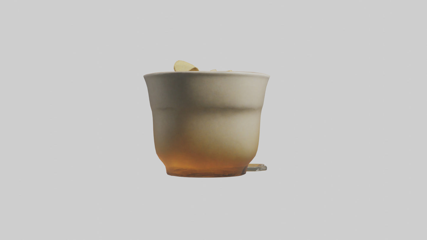 Ginger tea model VR / AR / low-poly