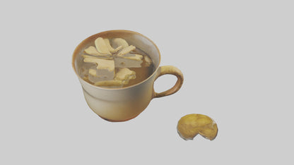 Ginger tea model VR / AR / low-poly