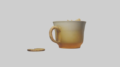 Ginger tea model VR / AR / low-poly