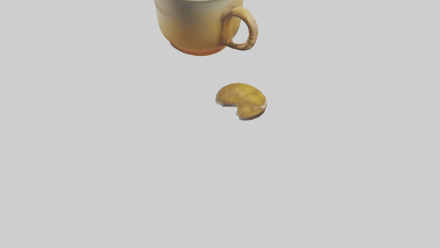 Ginger tea model VR / AR / low-poly