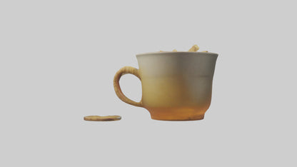 Ginger tea model VR / AR / low-poly