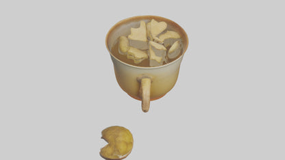Ginger tea model VR / AR / low-poly