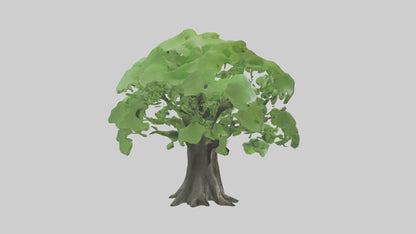 3D model Ginkgo tree model VR / AR / low-poly