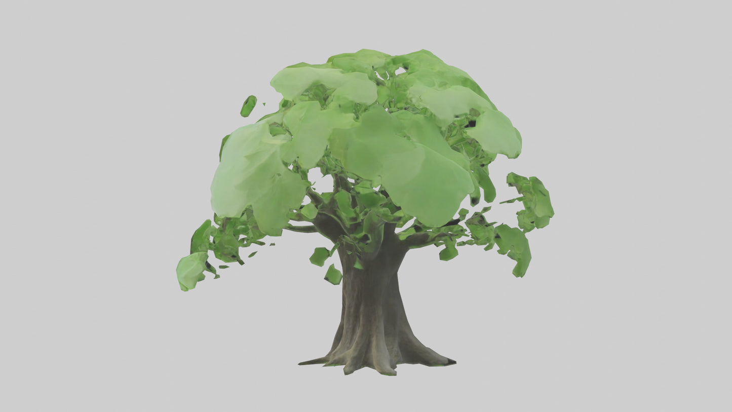 3D model Ginkgo tree model VR / AR / low-poly