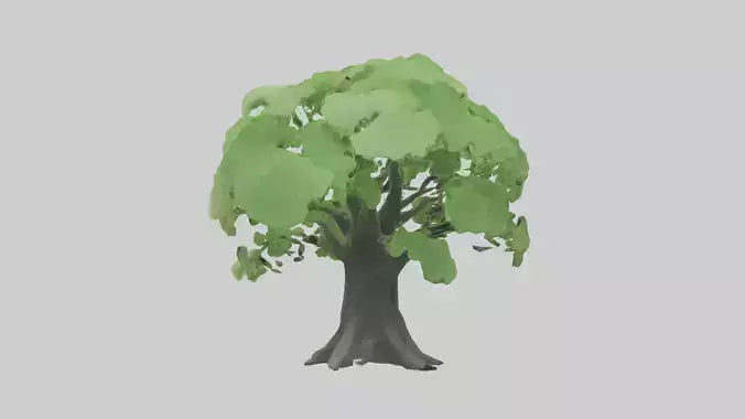 3D model Ginkgo tree model VR / AR / low-poly