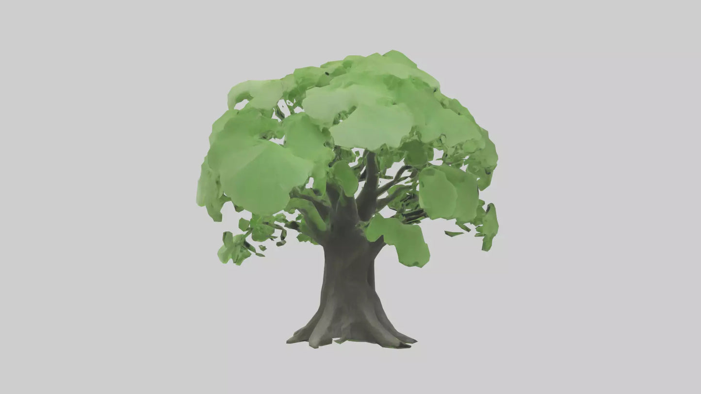 3D model Ginkgo tree model VR / AR / low-poly