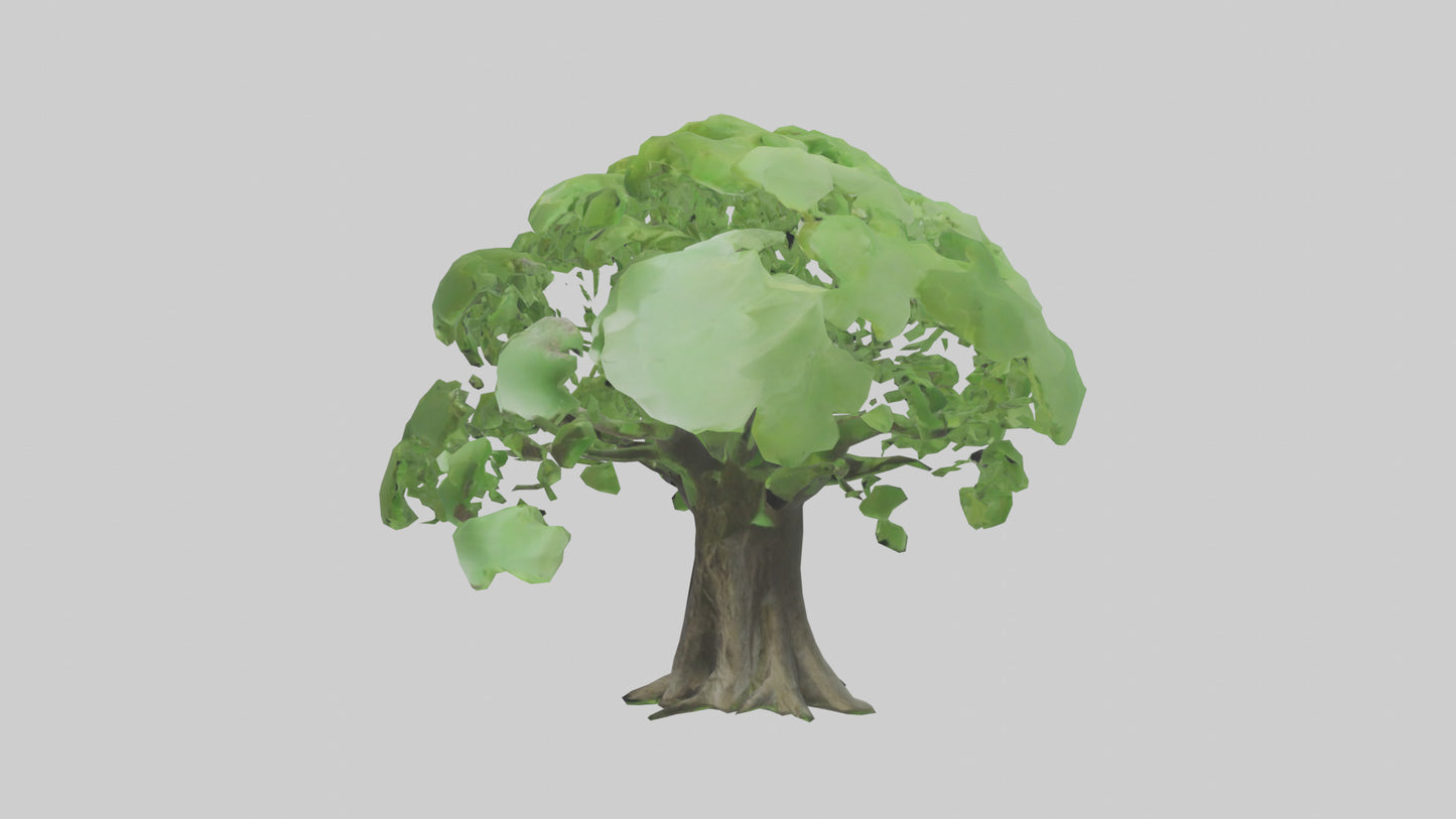 3D model Ginkgo tree model VR / AR / low-poly