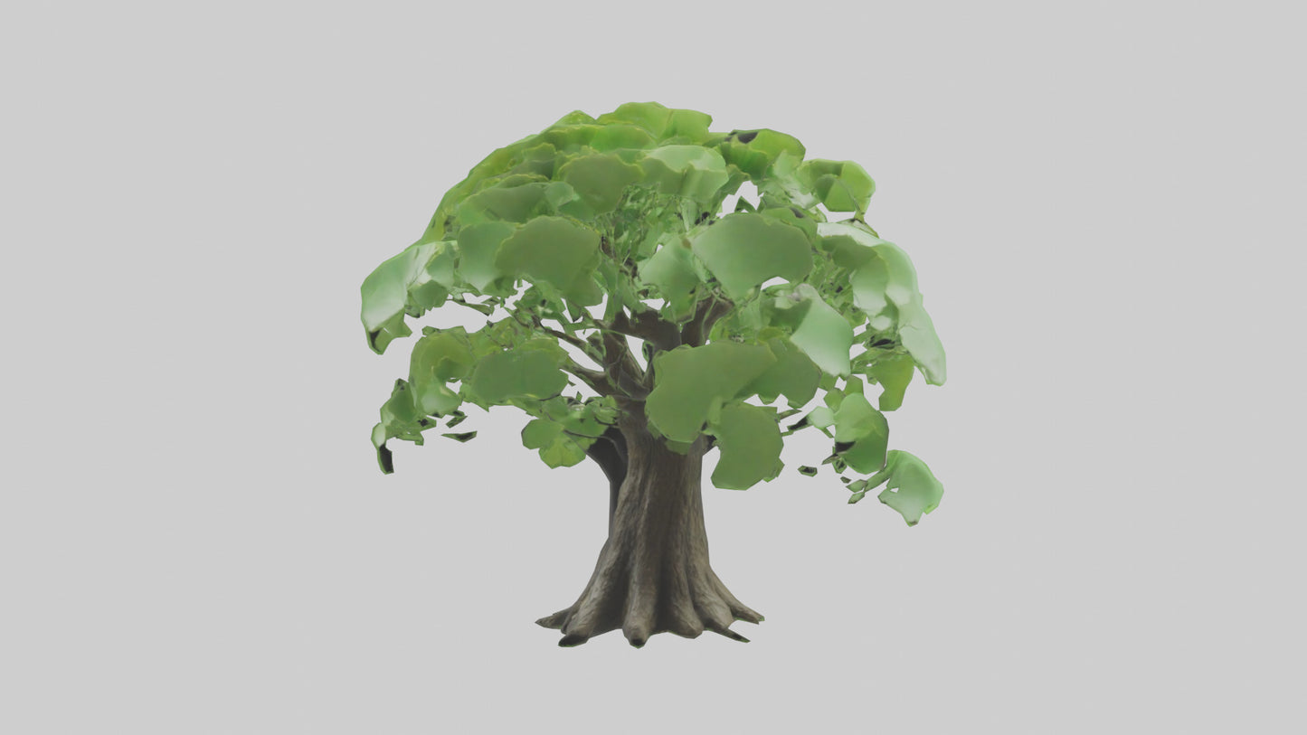 3D model Ginkgo tree model VR / AR / low-poly