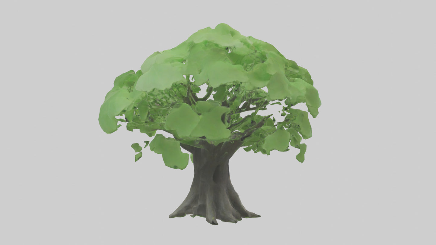 3D model Ginkgo tree model VR / AR / low-poly