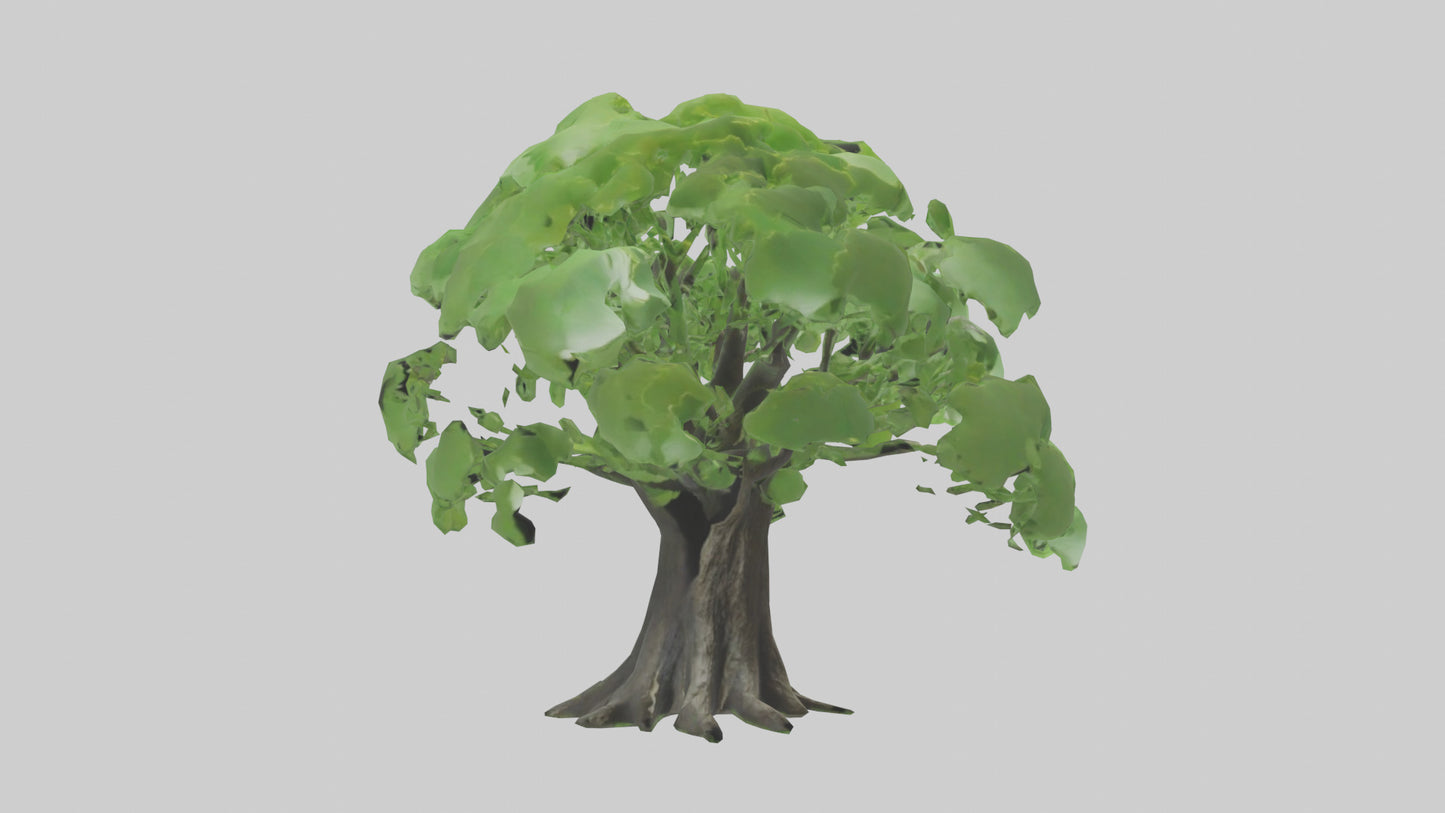 3D model Ginkgo tree model VR / AR / low-poly