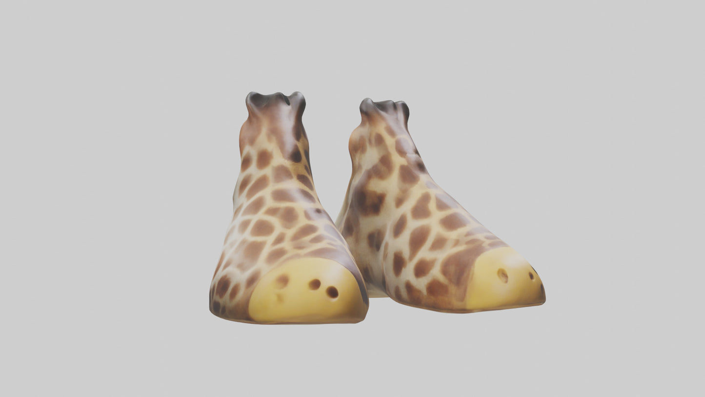3D model Giraffe Hooves Model VR / AR / low-poly