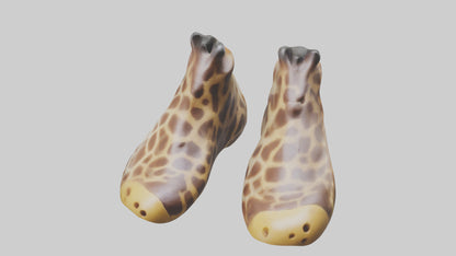 3D model Giraffe Hooves Model VR / AR / low-poly