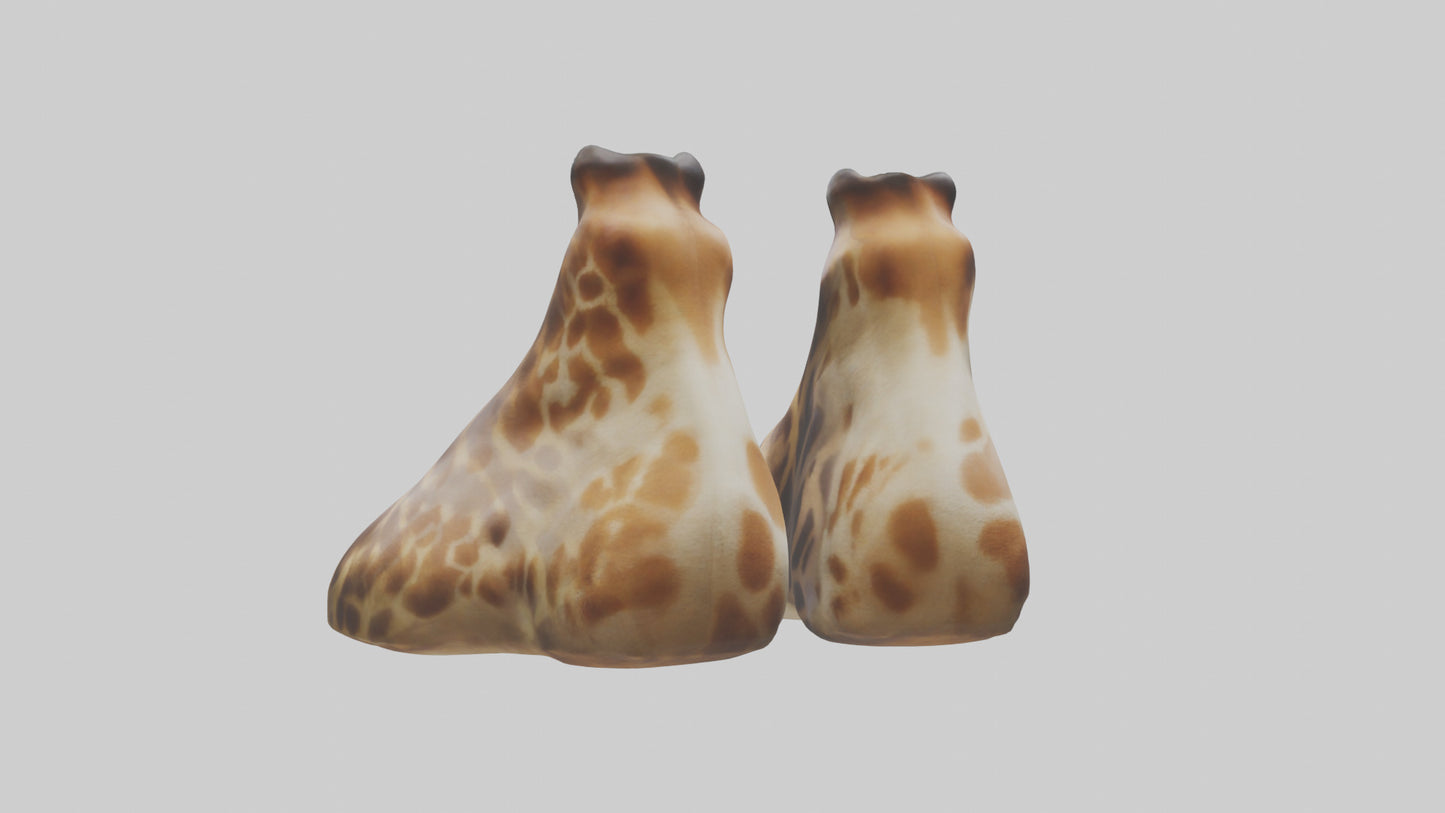 3D model Giraffe Hooves Model VR / AR / low-poly