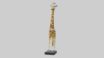 3D model Giraffe statue model VR / AR / low-poly