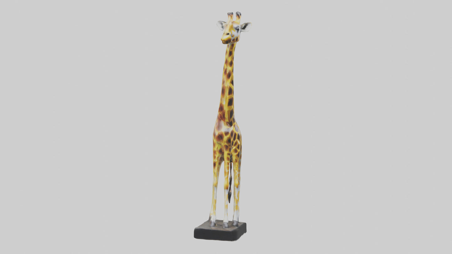 3D model Giraffe statue model VR / AR / low-poly