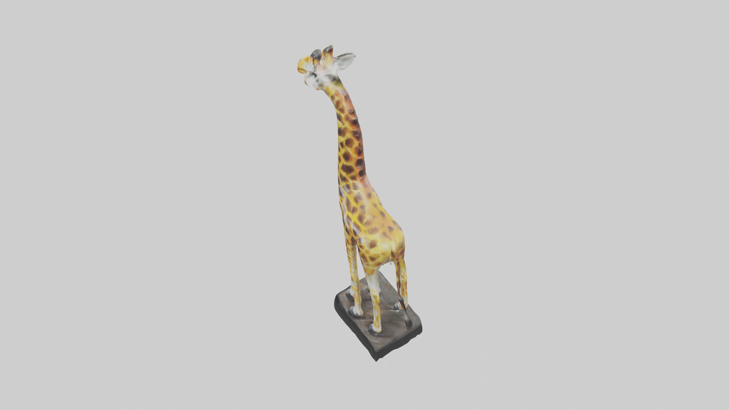 3D model Giraffe statue model VR / AR / low-poly