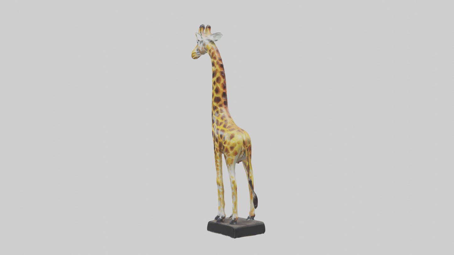 3D model Giraffe statue model VR / AR / low-poly