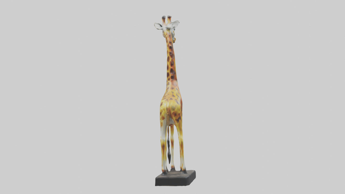 3D model Giraffe statue model VR / AR / low-poly