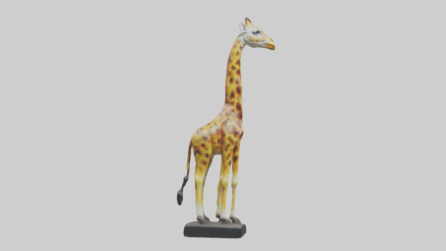 3D model Giraffe statue model VR / AR / low-poly