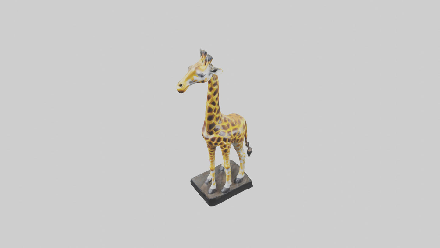 3D model Giraffe statue model VR / AR / low-poly