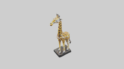 3D model Giraffe statue model VR / AR / low-poly