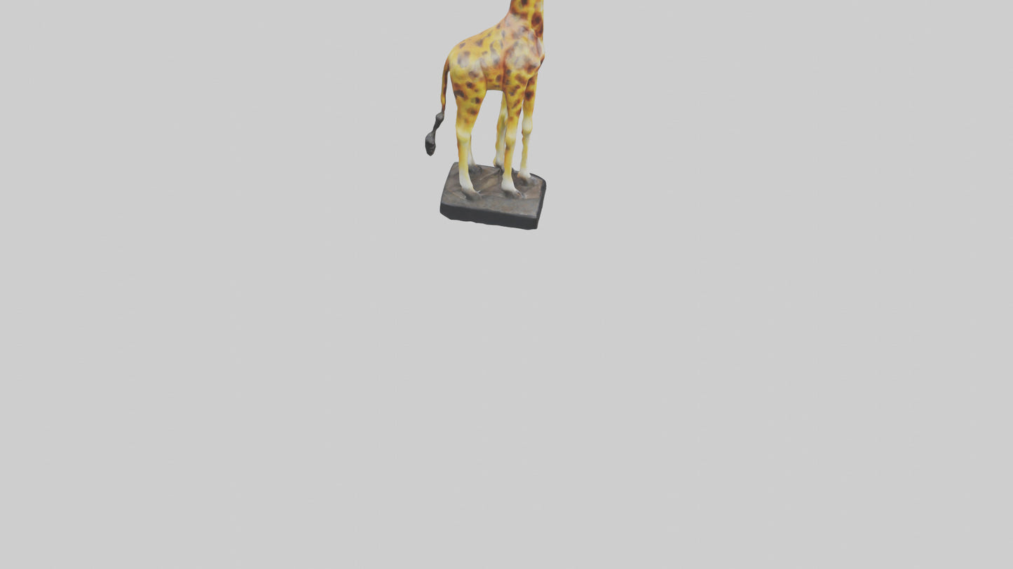 3D model Giraffe statue model VR / AR / low-poly