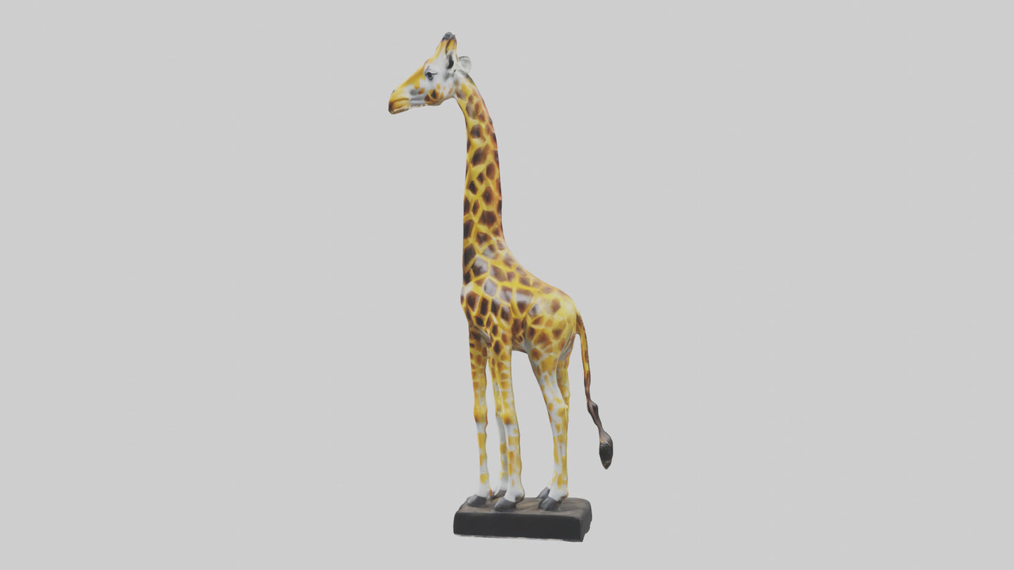 3D model Giraffe statue model VR / AR / low-poly