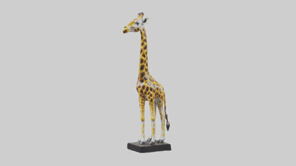 3D model Giraffe statue model VR / AR / low-poly