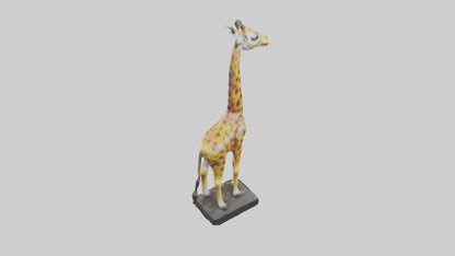 3D model Giraffe statue model VR / AR / low-poly