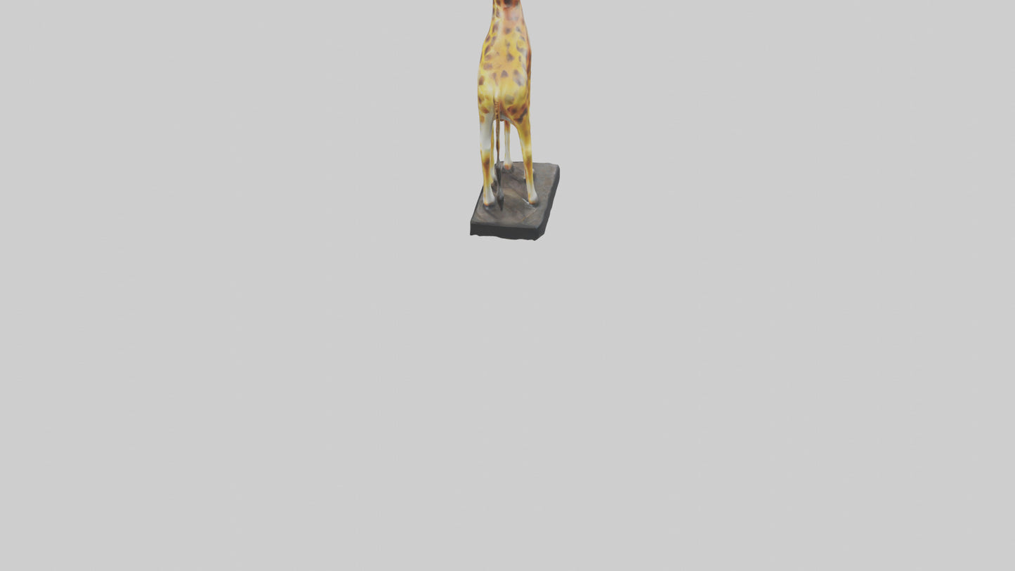 3D model Giraffe statue model VR / AR / low-poly