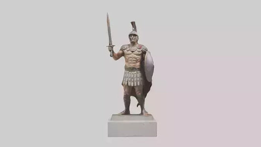 Gladiator statue model VR / AR / low-poly